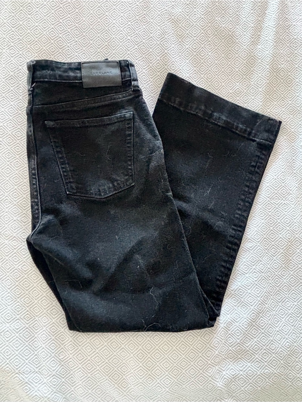 Everlane Black Wide-Leg Flare Jeans